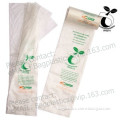 Corn starch bags, Compostable bags, 100%biodegradable plastic material PLA garbage bags in roll, biodegradable plastic vest bags